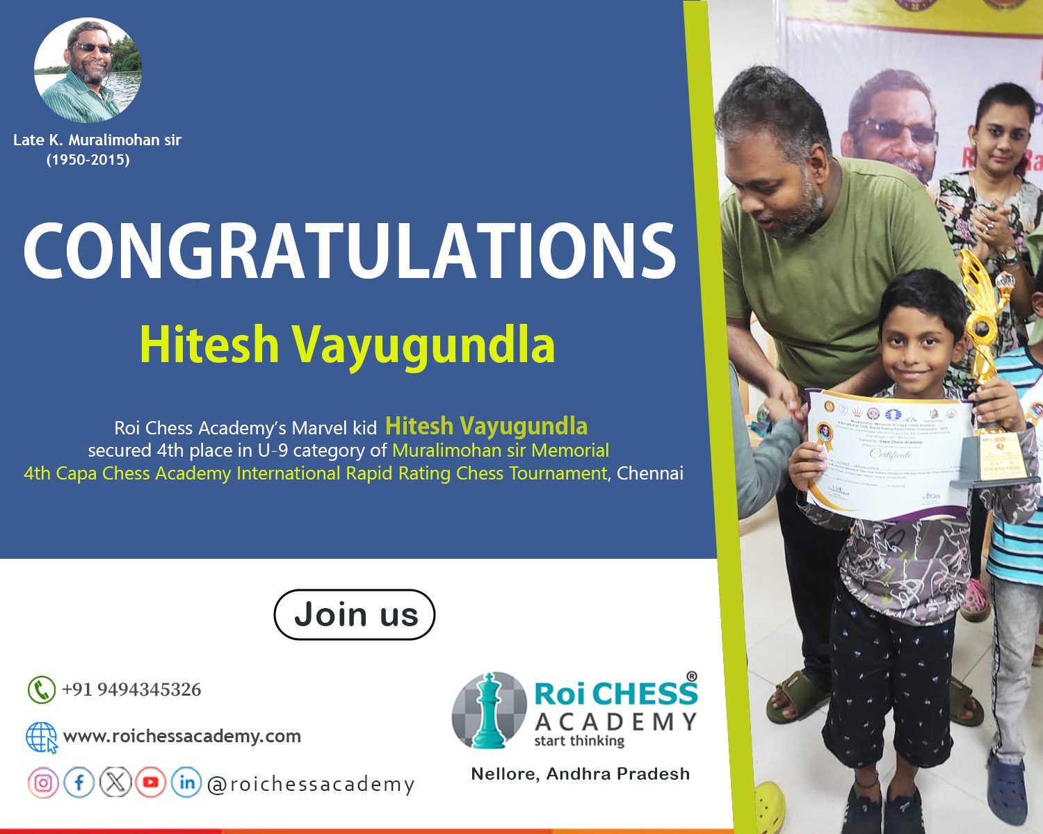 Congratulations Hitesh