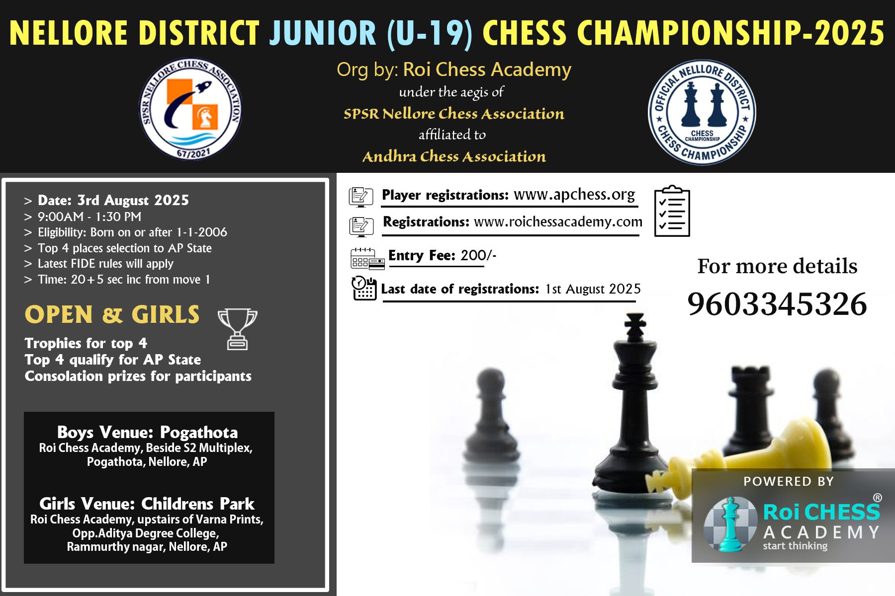 Nellore District U-19 Chess Championship-2025